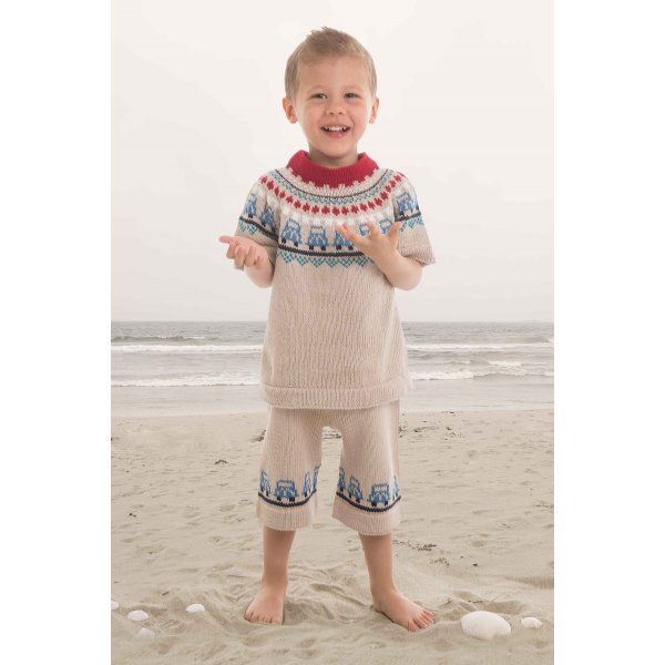 Strickmuster - Pullover und Shorts (1410-12)