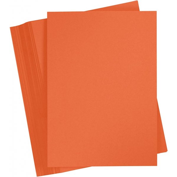Farbiger Karton - Orange - A4 - 180 g - 100 Blatt