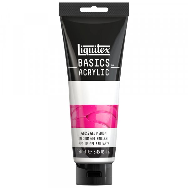 Acrylmedium - Liquitex Basics Additives - 250 ml - Tub Gloss Gel Medium