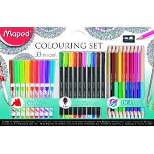 Faserstift- und Kreideset - Maped - Seniorenset 33-teilig Faserstift- und Kreideset - Maped - Seniorenset 33-teilig