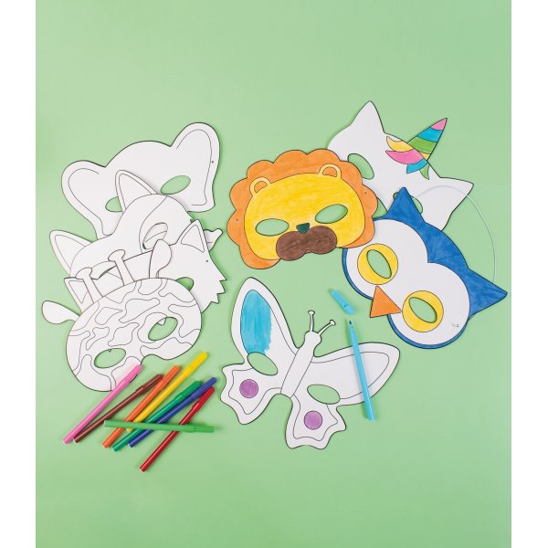 Papiermasken Tiere 16 Stk