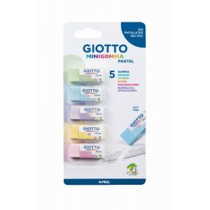 Radiergummi Giotto Mini Gomma Pastel - 5er-Pack Radiergummi Giotto Mini Gomma Pastel - 5er-Pack