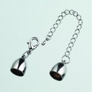 Endteil ø 10 mm - Onyx 1 Stk. mit Kette Endteil ø 10 mm - Onyx 1 Stk. mit Kette