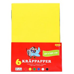 Krepppapier A4 - 6 Farben