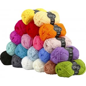 Fantasia Acrylgarn - gemischte Farben 20 x 50 g Fantasia Acrylgarn - gemischte Farben 20 x 50 g