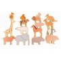 Stapelbare Tiere aus Holz 16 Stk