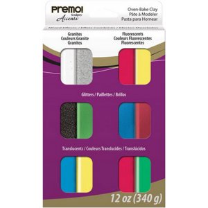 Ton Premo gemischt 28 g - 12 Farben Ton Premo gemischt 28 g - 12 Farben