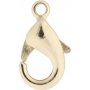 Karabiner - vergoldet - 5 Stk