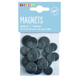 Rundmagnete (15-20 mm) in mehreren Varianten Rundmagnete (15-20 mm) in mehreren Varianten