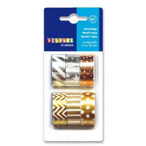 Washitape Metall 6er-Pack Washitape Metall 6er-Pack