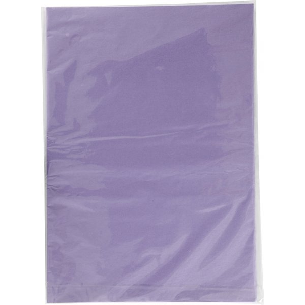 Seidenpapier - hellviolett - 50 x 70 cm - 14 g - 25 Blatt