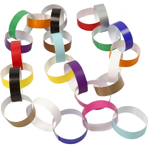 Girlandenstreifen - gemischte Farben - 400 Stk Girlandenstreifen - gemischte Farben - 400 Stk