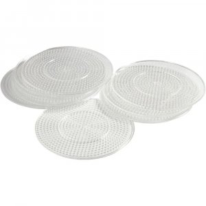 Perlenteller - Klar - Rund - Durchmesser 15 cm - 10 Stk Perlenteller - Klar - Rund - Durchmesser 15 cm - 10 Stk