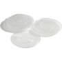 Perlenteller - Klar - Rund - Durchmesser 15 cm - 10 Stk