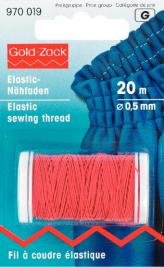 Elastischer Nähfaden 0,5 mm rot 20 m Elastischer Nähfaden 0,5 mm rot 20 m