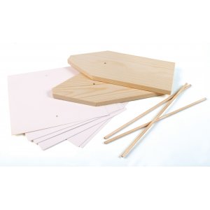 Segelboot aus Holz - 20 x 9 cm - 6 Stk Segelboot aus Holz - 20 x 9 cm - 6 Stk