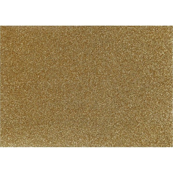 Bgelstoff - Gold - Glitzer - A5
