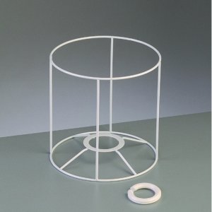 Lampenkörperrahmen 15 cm / ø 15 cm - weiß rund Lampenkörperrahmen 15 cm / ø 15 cm - weiß rund