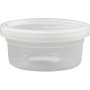 Plastikglas mit Deckel - 125 ml - 20 Stk