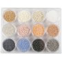Rocailleperlen - matte Farben - 12 x 15 g