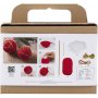 DIY Kit Hkeln - rot - Christbaumkugeln