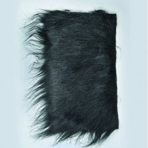 Langhaarplüsch 20 x 35 cm - schwarz Langhaarplüsch 20 x 35 cm - schwarz