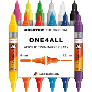 Acrylmarker One4All Twin 1,5 + 4 mm Acrylmarker One4All Twin 1,5 + 4 mm