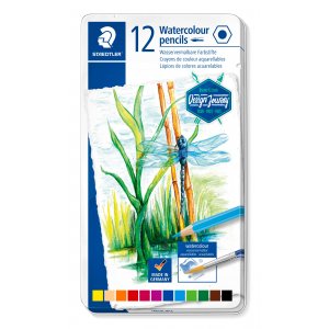 Aquarellstifte in einer Box - 12 Bleistifte Aquarellstifte in einer Box - 12 Bleistifte