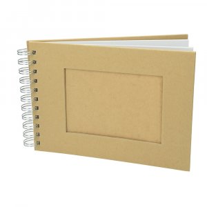 Album für Scrapbooking A 5 / 21 x 15 cm - braun, 25 Seiten, ausgeschnittenes Rechteck Album für Scrapbooking A 5 / 21 x 15 cm - braun, 25 Seiten, ausgeschnittenes Rechteck