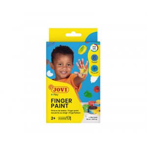 Fingerfarben-Set - Jovi - 6 Dosen Farbe à 35 ml gemischte Farben Fingerfarben-Set - Jovi - 6 Dosen Farbe à 35 ml gemischte Farben