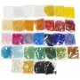 Rocailleperlen - gemischte Farben - 32 x 100 g