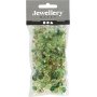Harmony facettierte Kunststoffperlen - gemischt - grn - 45 g
