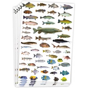 Aufkleber Fische - 300 Stk Aufkleber Fische - 300 Stk