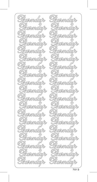 Abziehbilder - Taufe