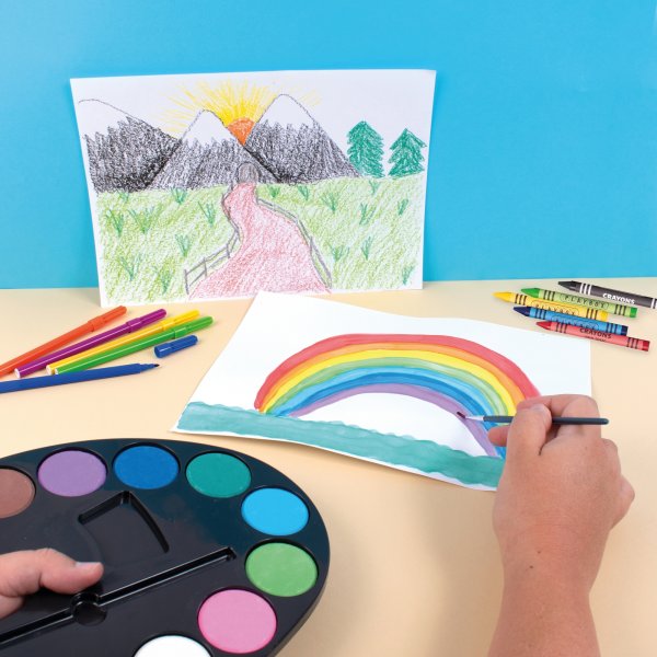 Palette mit Aquarellfarben 12 Farben