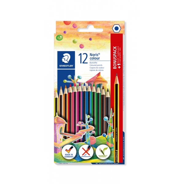 Buntstifte Noris mit Bleistift - 12 Bleistifte