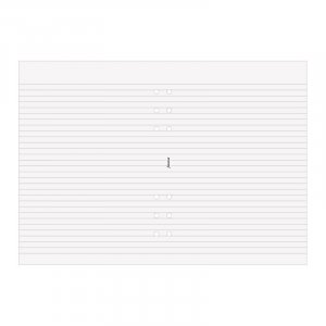 Notizblock für Filofax - A5 liniert - Weiß (50 Blatt) Notizblock für Filofax - A5 liniert - Weiß (50 Blatt)