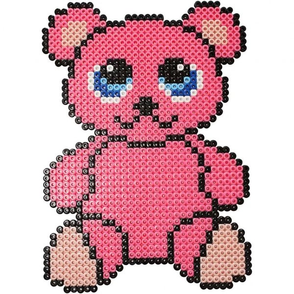 Perlenfliesen - Klar - Quadratisch, zusammensteckbar - 15x15 cm - 2 Stk