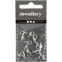 Karabiner - versilbert - 10 Stk