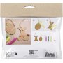 Mini-DIY-Dekorationsset, Ei und Kaninchen