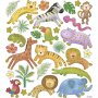 Aufkleber - wilde Tiere