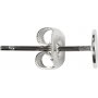 Ohrstecker mit Plttchen - versilbert - 100 Stk