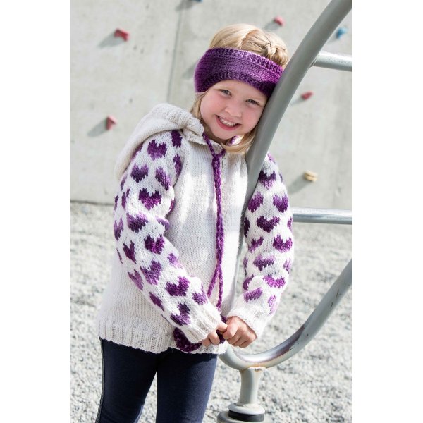 Strickmuster - Kapuzenjacke, Stirnband
