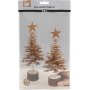 Weihnachtsbasteln - Weihnachtsbaum aus Lederpapier - natur - 2 Stk