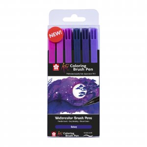 Pinselstift Sakura Koi Coloring Brush 6 Stifte - Galaxy Pinselstift Sakura Koi Coloring Brush 6 Stifte - Galaxy