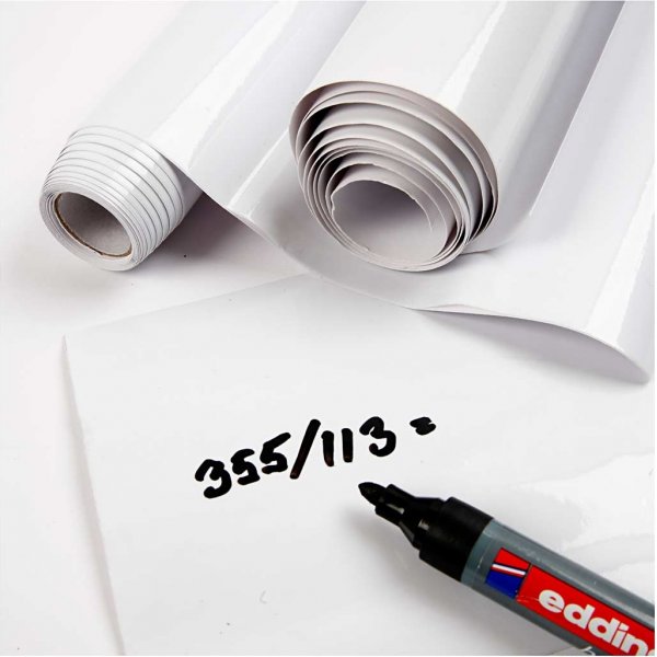 Whiteboardfolie - Wei - 2 m