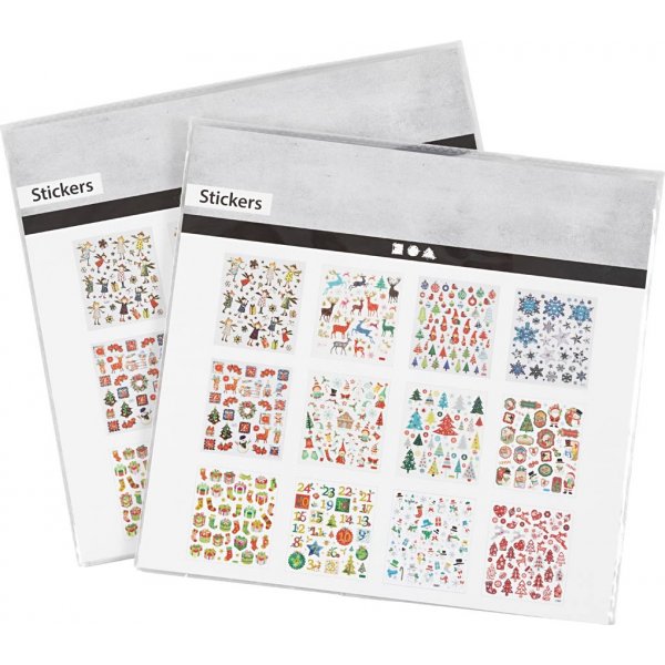 Heft mit Aufklebern - Weihnachten - 2 x 12 Blatt Heft mit Aufklebern - Weihnachten - 2 x 12 Blatt