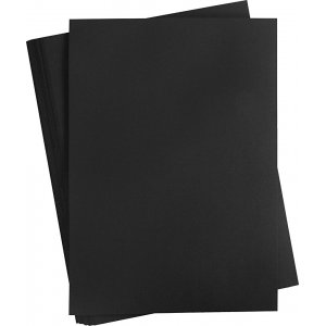 Farbiger Karton - Schwarz - A2 - 180 g - 100 Blatt Farbiger Karton - Schwarz - A2 - 180 g - 100 Blatt