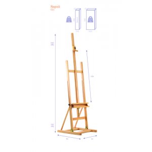 Staffelei - Studio H-Frame Nr. 31 - Napoli - KIT Staffelei - Studio H-Frame Nr. 31 - Napoli - KIT