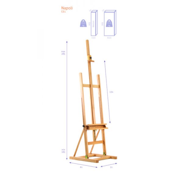 Staffelei - Studio H-Frame Nr. 31 - Napoli - KIT